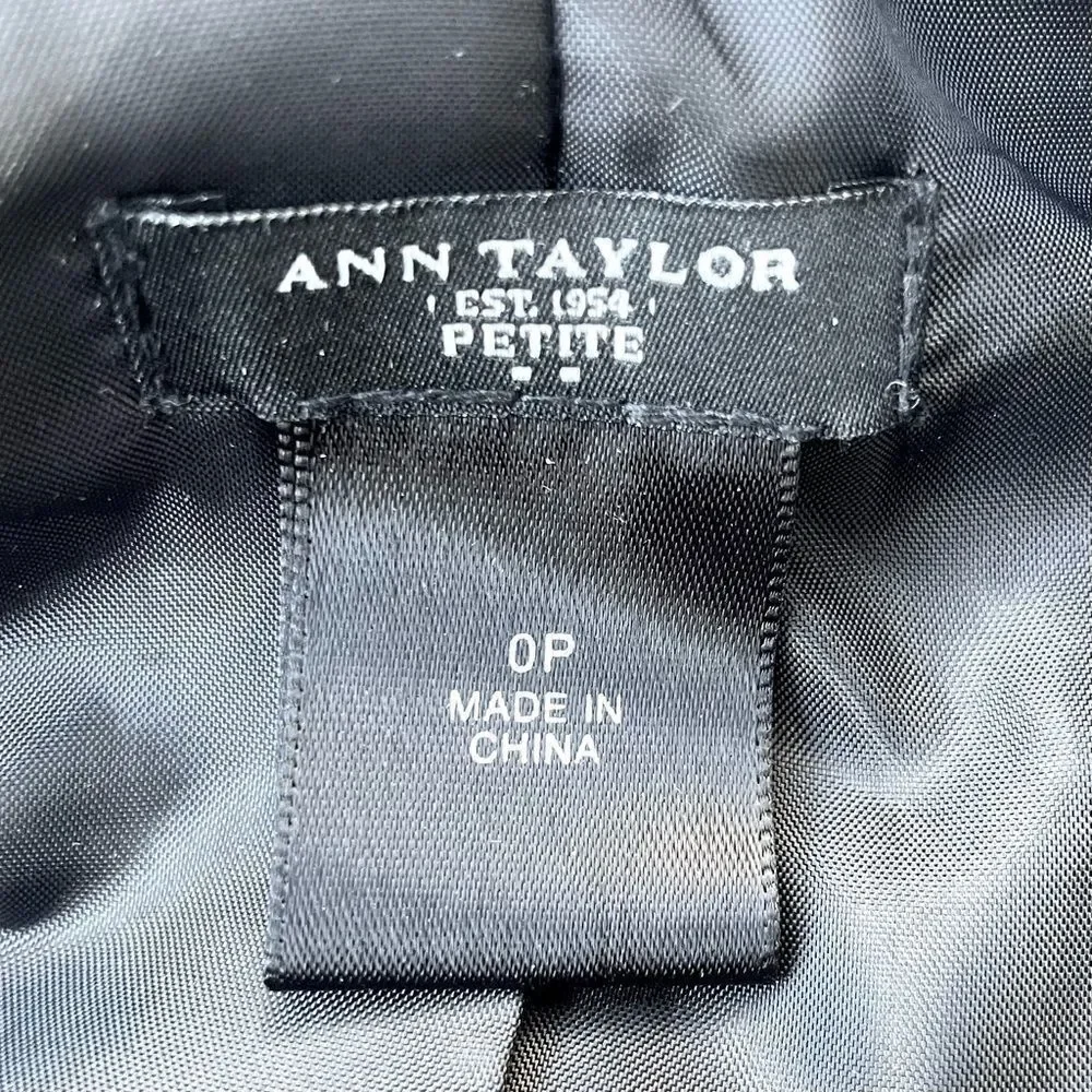 Ann Taylor Double Breasted Military Jacket